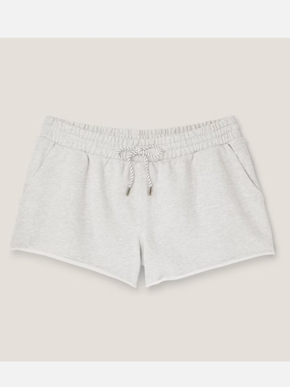 Parke Women's Mid-Rise Pull-On Sweatshorts Heather Grey XL NWT